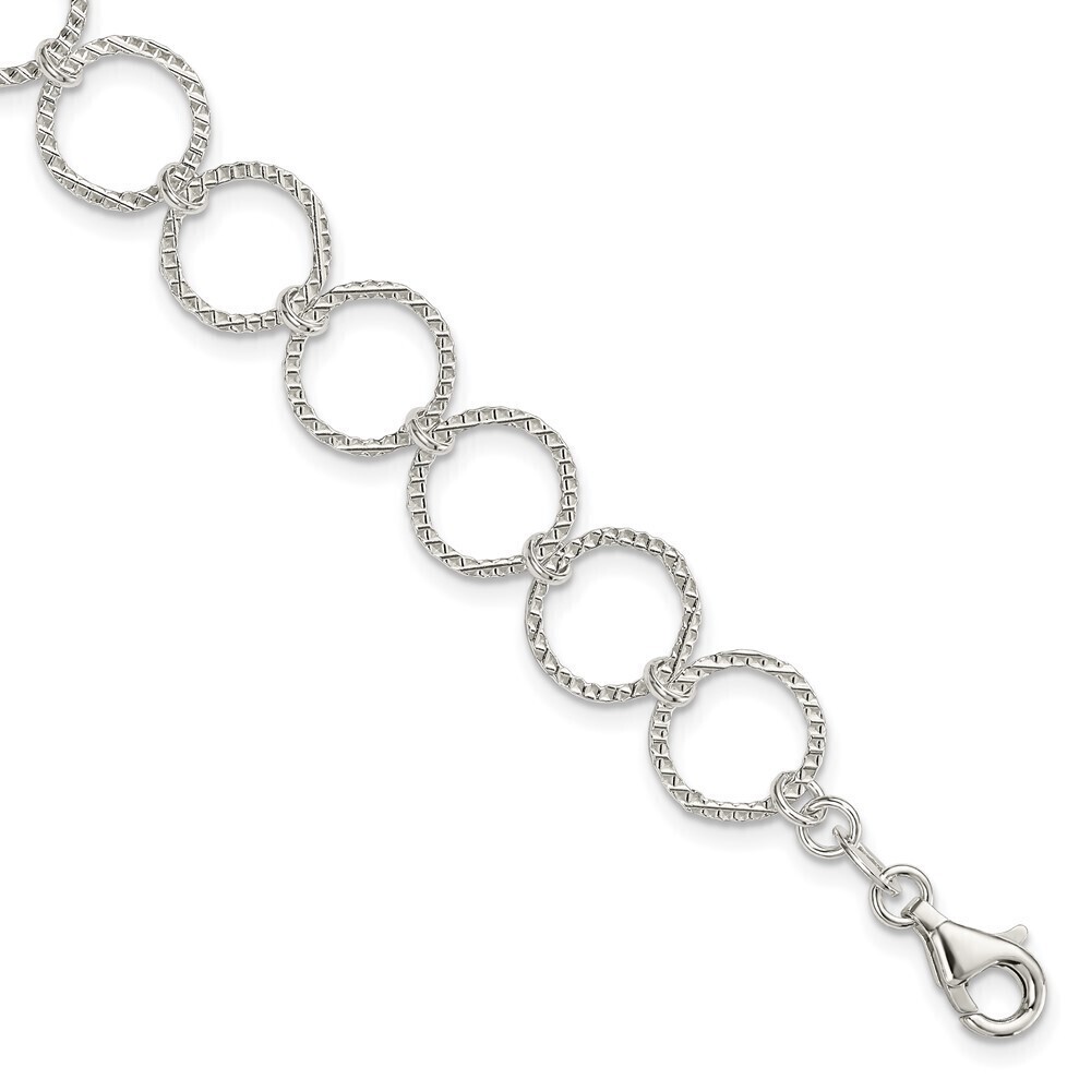 Kazi Luxury Sterling Silver Fancy Bracelet